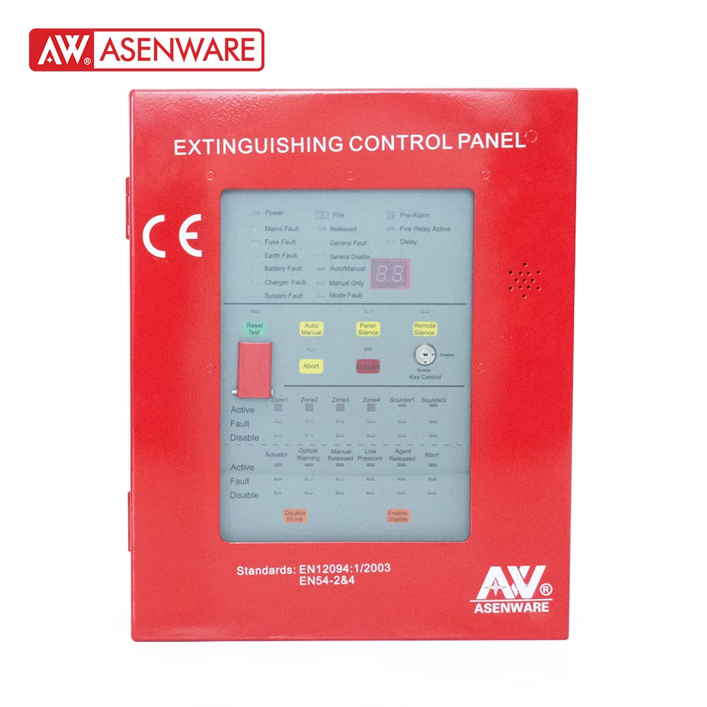 Conventional FM200 fire extinguisher control panel automatic gas control panel