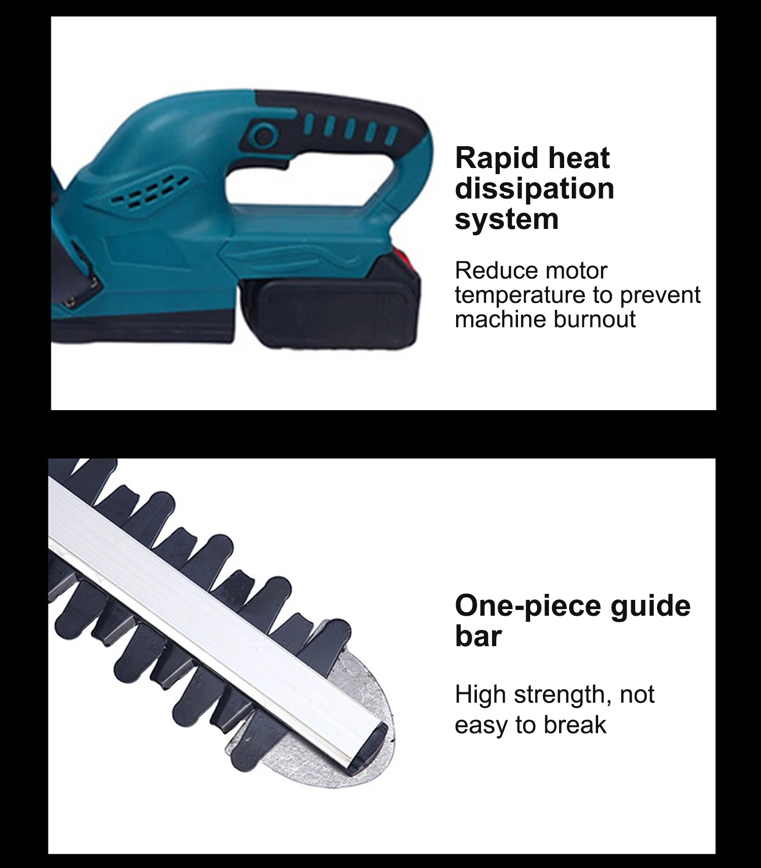 550mm Professional Garden Household Cordless Hedge Trimmer Wireless Pruning Hedge Trimmer Battery Powered Hedge Trimmer