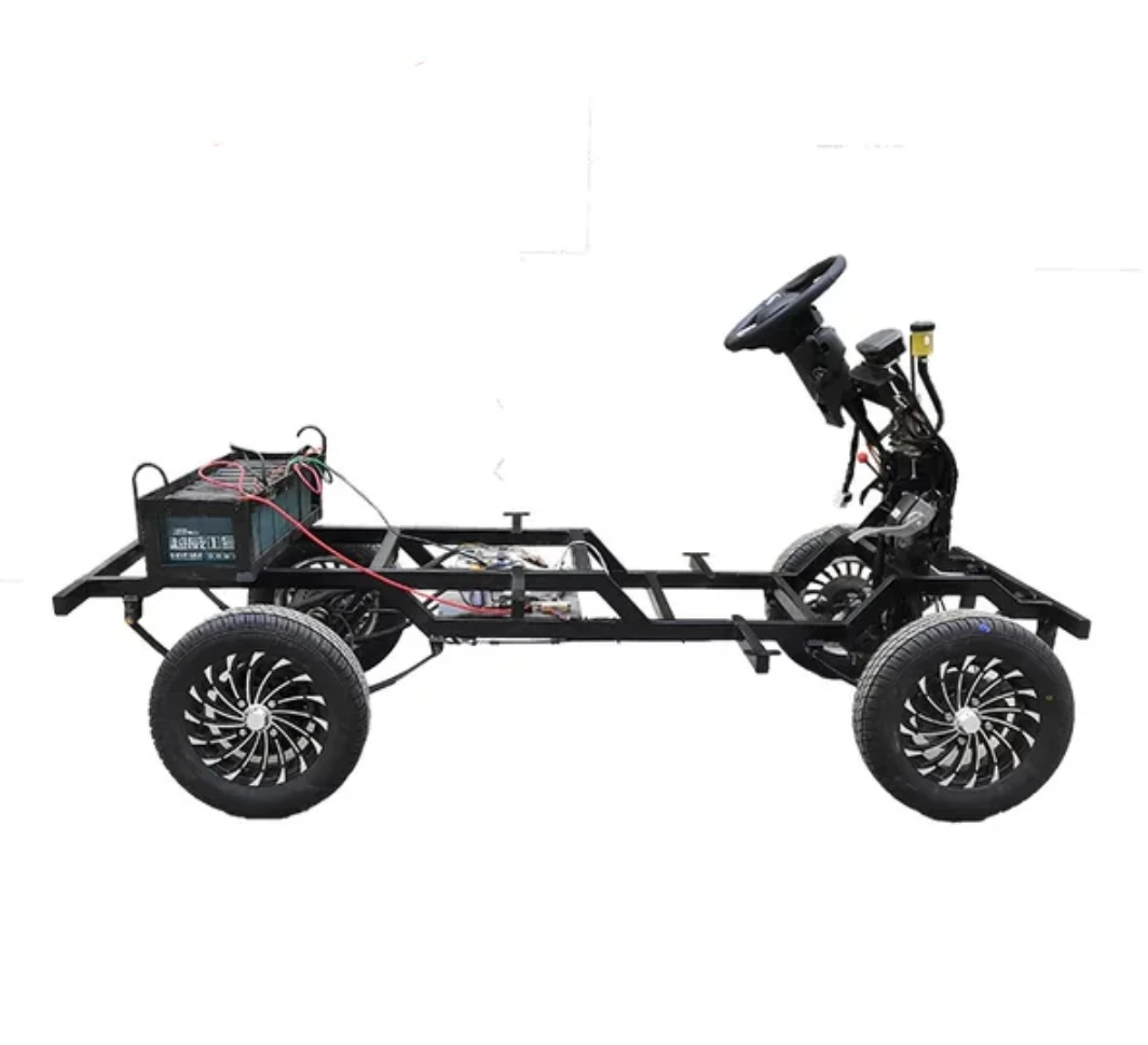 Electric car frame , old vehicle convert to electric ,  motor, controller, rear axle , battery, McPherson suspension