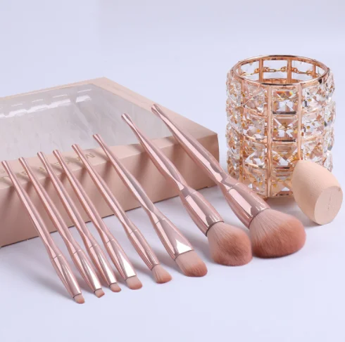 Brush Make Set Up Luxury Makeup Brush Set Kit Wholesale Wood Handle Private Label Foundation Cosmetic Makeup brushes