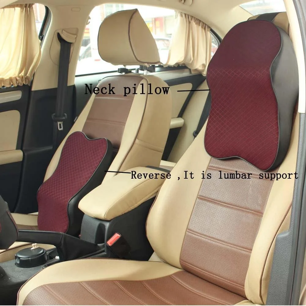 Ergonomic head rest memory foam pillow /cervical car headrest pillow