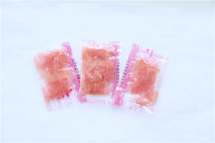 Instant convenience food with sushi 5g package White and Pink Pickled Sushi Ginger