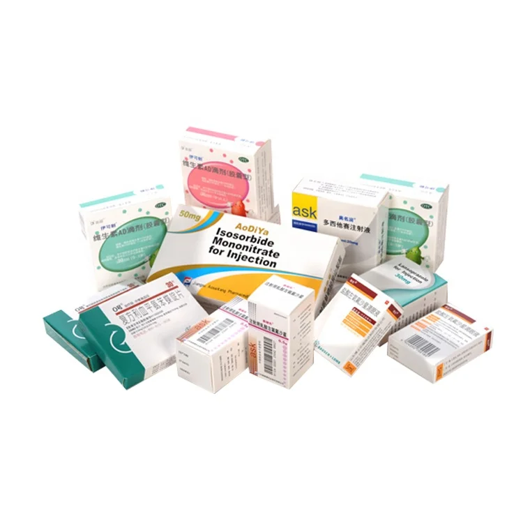 Wholesale Cheap Price High Quality Custom Printed Medicine Paper Pills Box