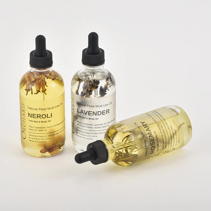 New Natural Multi-use Dried Flower Carrier Oil for Nails/Hair Care