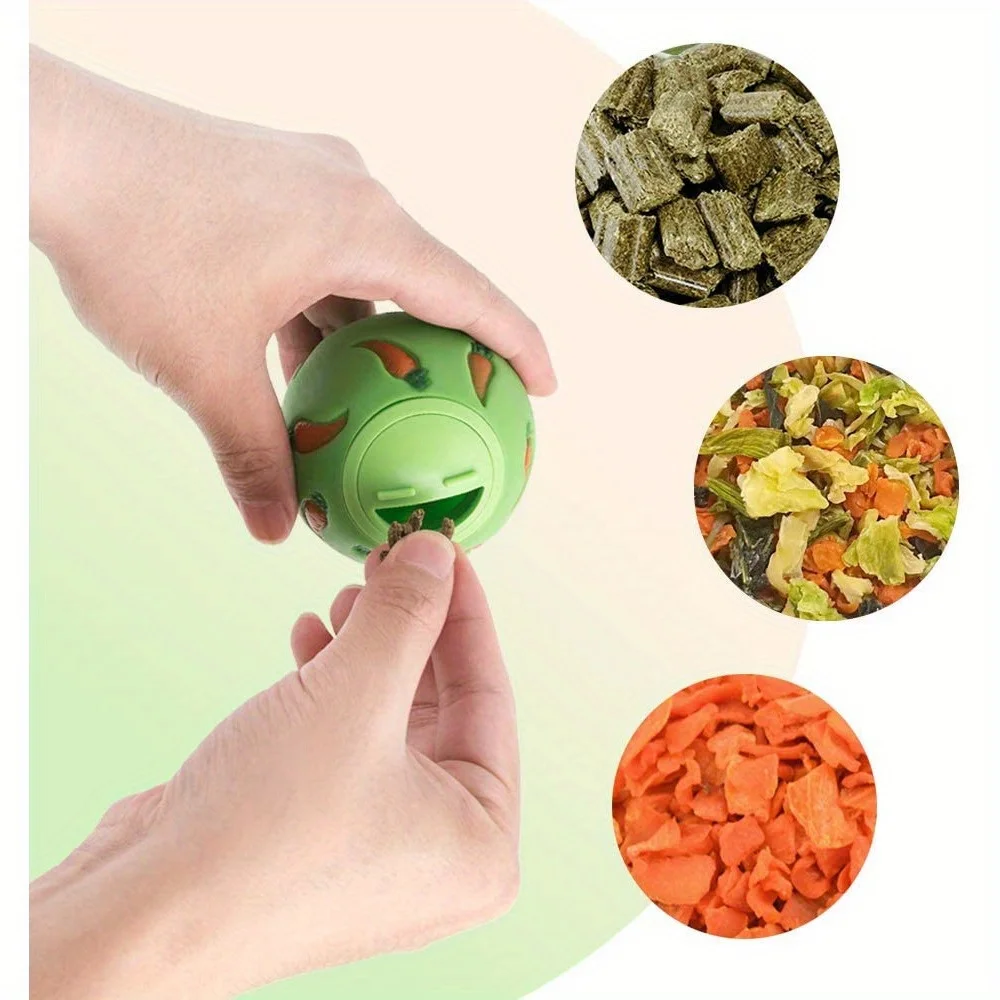 3pcs Pet rabbit leaky ball hamster Chinchilla guinea pig leaky toy can be adjusted switch