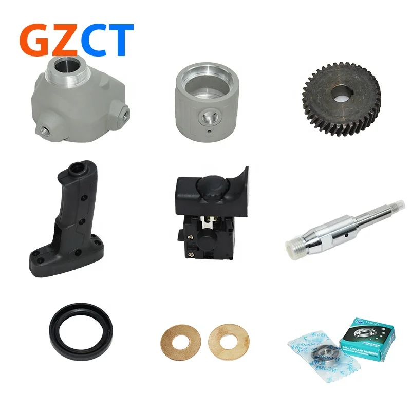 KEN  6110B Components Carbon brushes Back Cover Screws Faucets Washers Rotor Water Drill  Rig Accessories