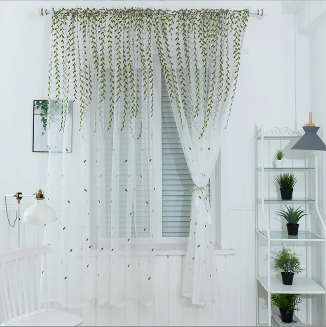 Embroidery Curtain European Window Embroidered Luxury Curtains For Living Room Bedroom