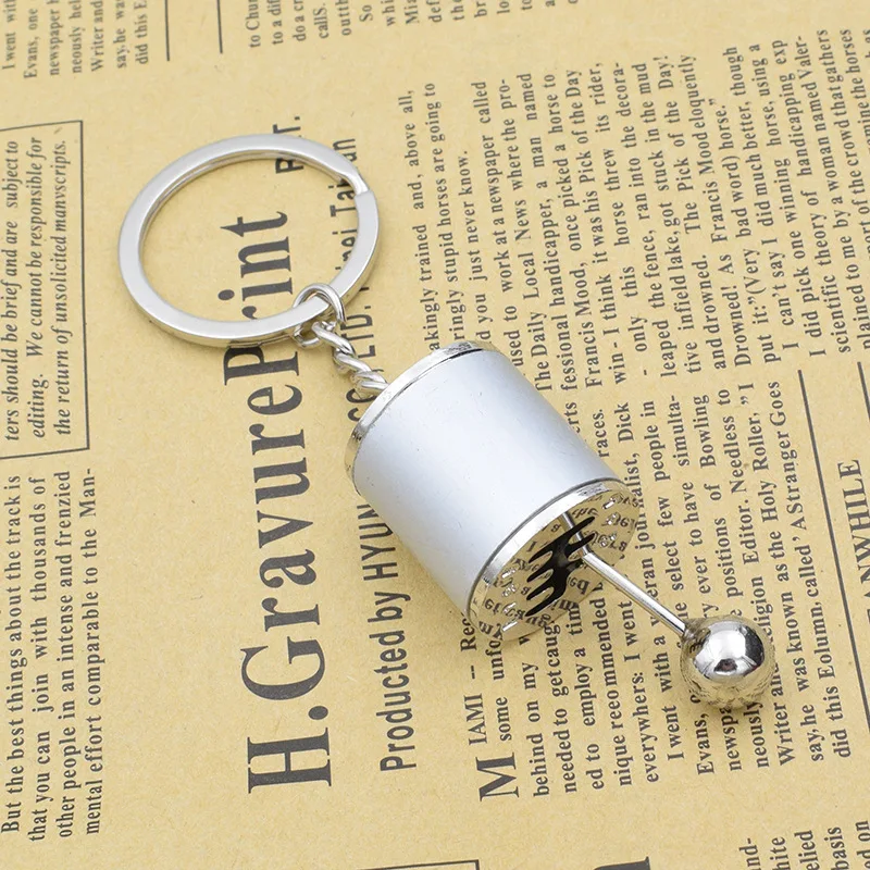Car modification gear head type keychain Car modification brake disc key chain