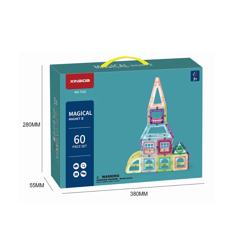 Creative  Magnetic Block Kids Stem Plastic Brick Puzzle 3+ wisdom Education Wisdom Building Blocks Toys