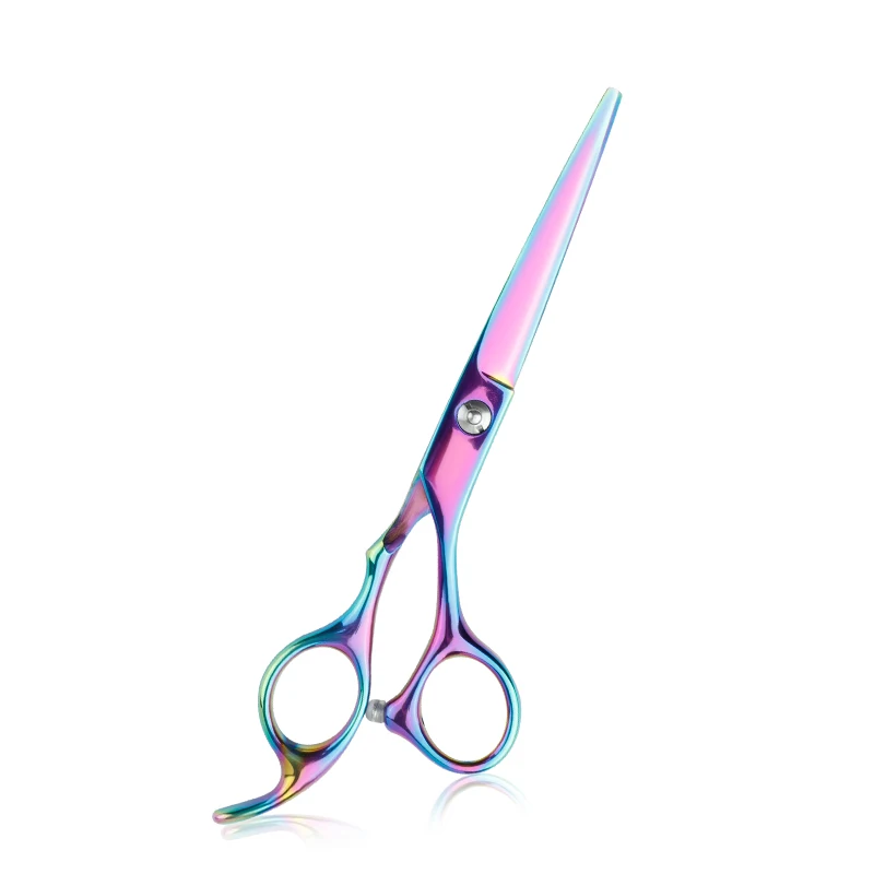 Private label Stainless Steel rainbow color Salon Styling Tool Barber Scissor Hairdressing Shears Hair Cutting Classic Scissors