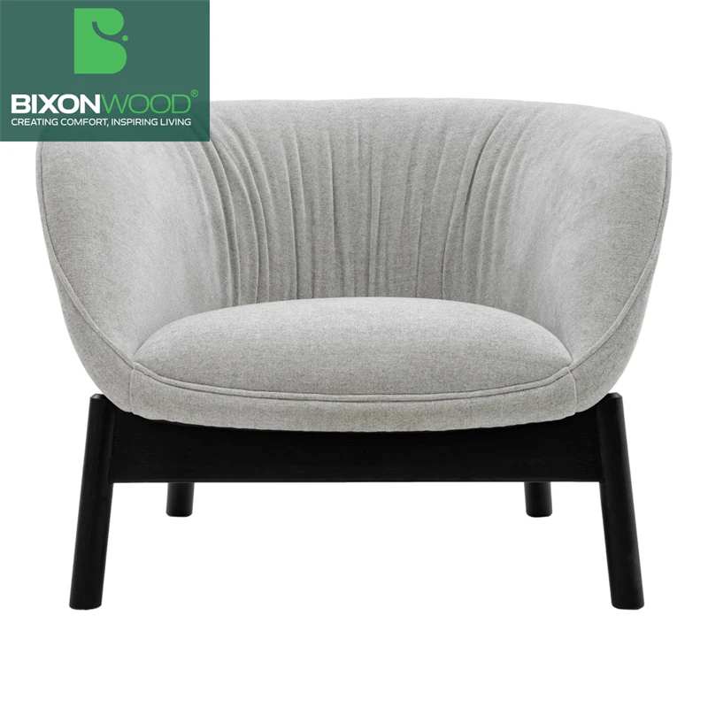 BIXONWOOD Light Luxury Single Armchair Durable Material One-Seater Sofa Set for Villa Apartment Workshop