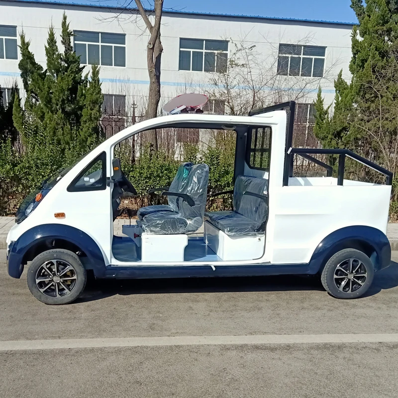 New energy truck 4 seat electric patrol truck open property security patrol car for wholesale