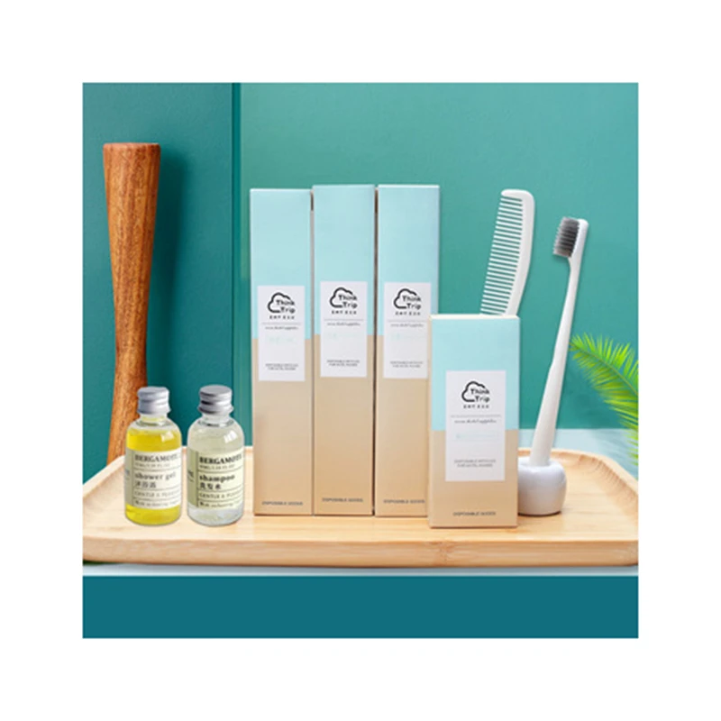 Luxury biodegradable eco friendly guest hotel room bathroom accessories kit hotel amenities