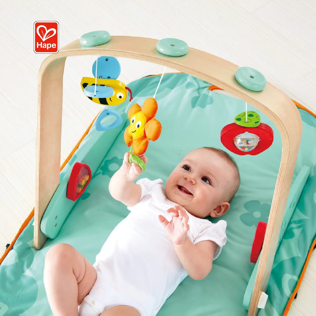 Activity Soft Mat Baby Play Gym Toys Play Mats Wooden Baby Gym With Hanging
