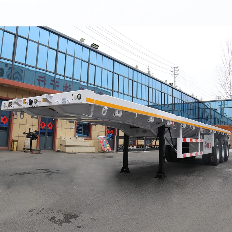 55ft flatbed truck trailer  24 ft flatbed simi trailer heavy duty leasing options container