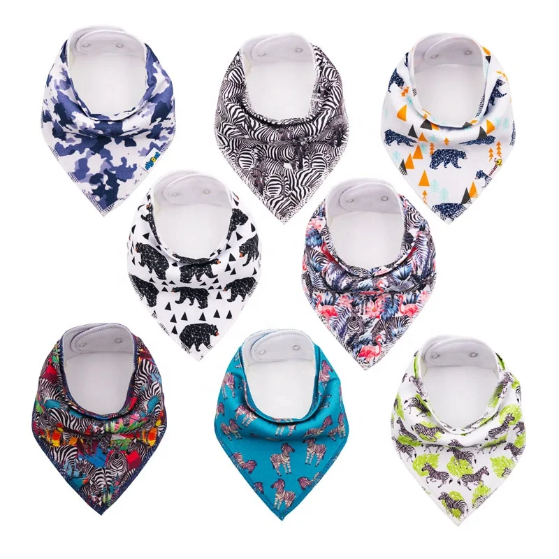 Factory Price Baby Saliva Towel Bib Eco-friendly Designer Boy Wears Boutique Baby Bandana Bibs