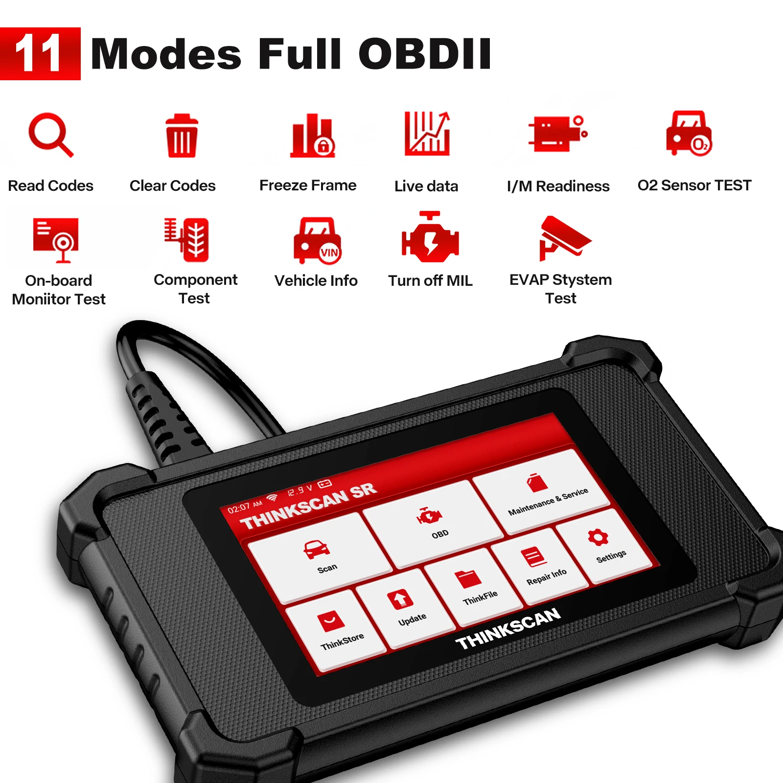 Доступный диагностический аппарат Thinkcar Thinkscan SR4 для автомобилей OBD 2