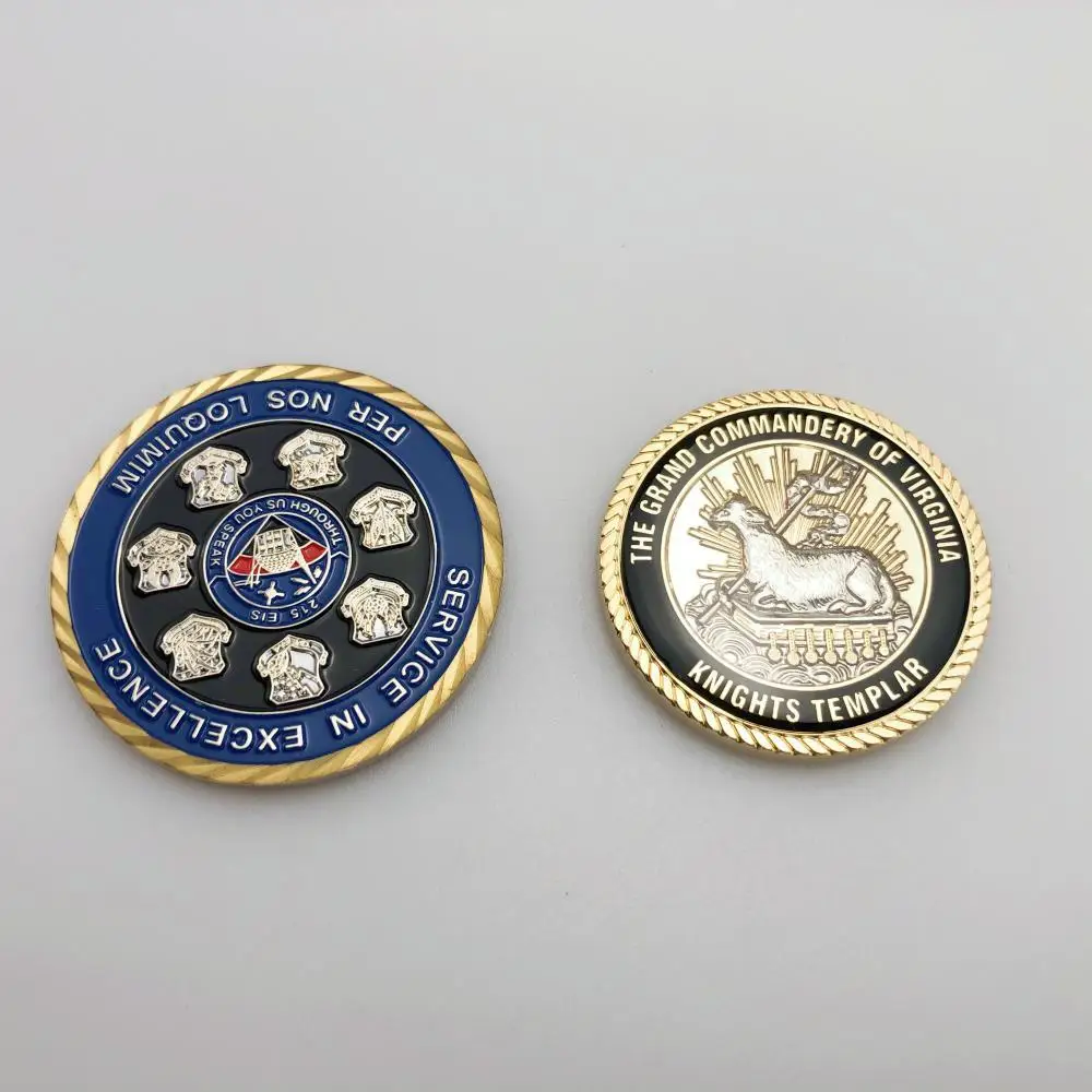 Custom Bulk 50 mm Blank Metal Pirate Fantasy Challenge Gold Coin Sale Buy Hobby Old Coin Collection Collecting Album Products