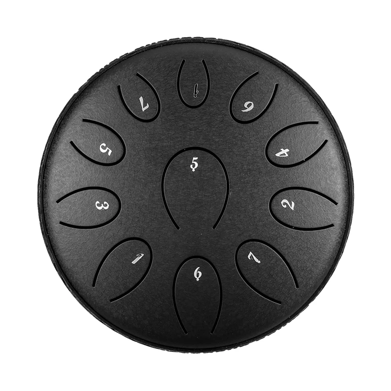 6 Inch 11note Alloy Steel Tongue Drum Perfect Musical Instrument for Kids and Adults Handpan Drum