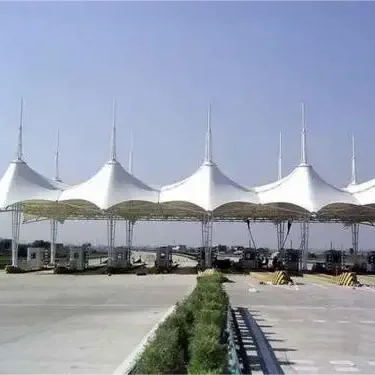 Membrane Structure Fabric Shade Carport Toll Station Toll Station Canopy Shed Building