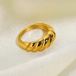 New Arrival YINSAKI 925 Sterling Silver Adjustable Band Ring 14K Gold Vermeil 18K Gold Plated Signet Ring Croissant Ring