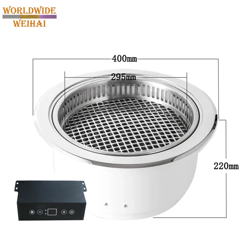 round Electric Grill BBQ Stainless Steel Coated Metal Indoor Baking Cooking Method Electric Stove Price