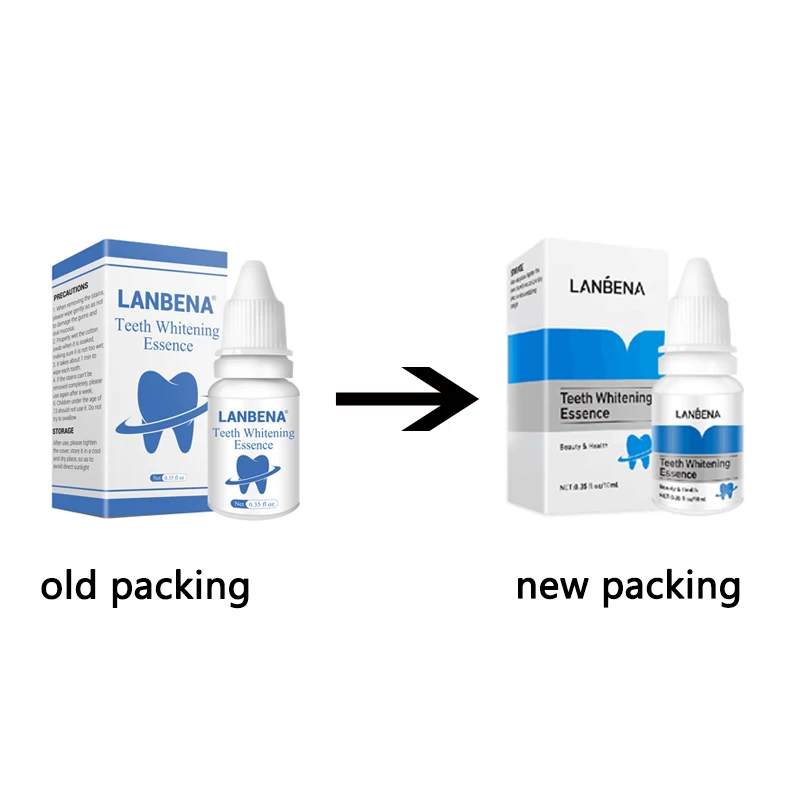 
LANBENA Professional Easy White Teeth Whitening Essence Liquid Oral Hygiene Teeth Cleaning Remove Plaque Stain Brighten Whiten 