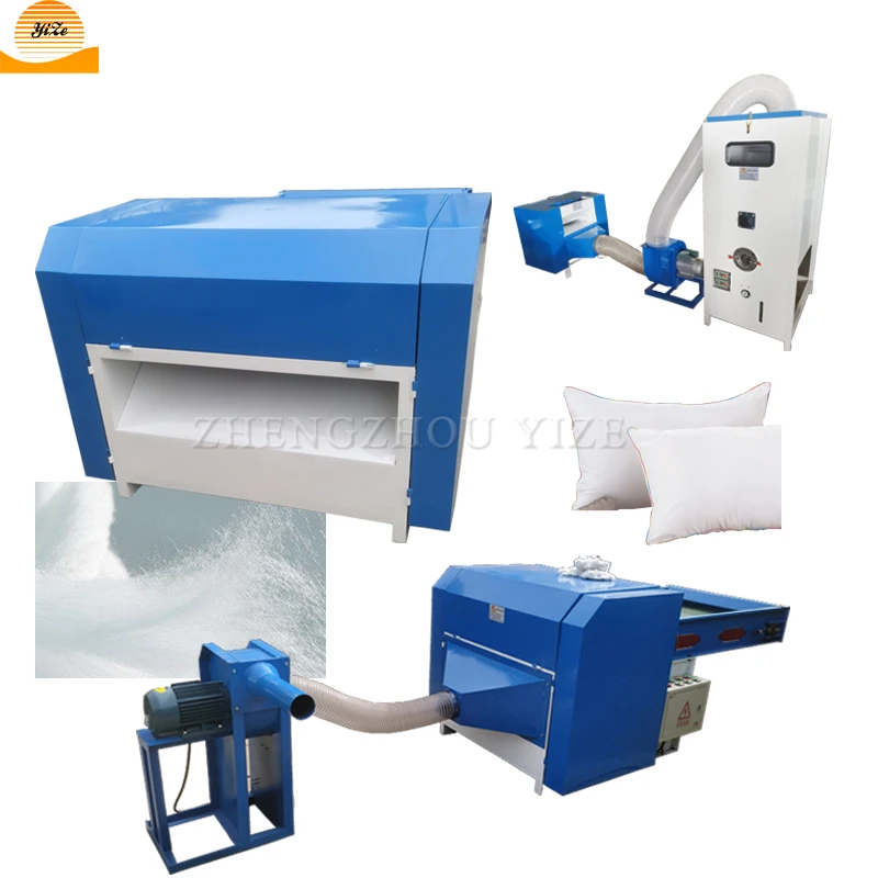 
Fiber filling cotton waste recycling machine Waste Cloth fiber opening machine polyester cotton stuffing machine 