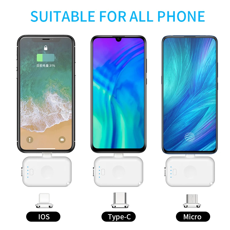 
High quality portable universal charger Mini Finger Magnetic slim power bank 