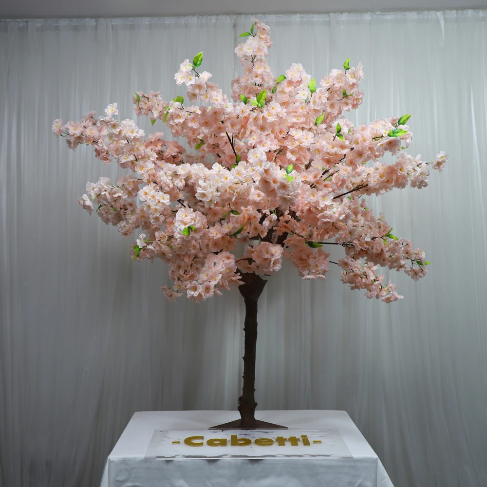 5ft Pink Cherry Blossoms Tree Table Top Centerpieces