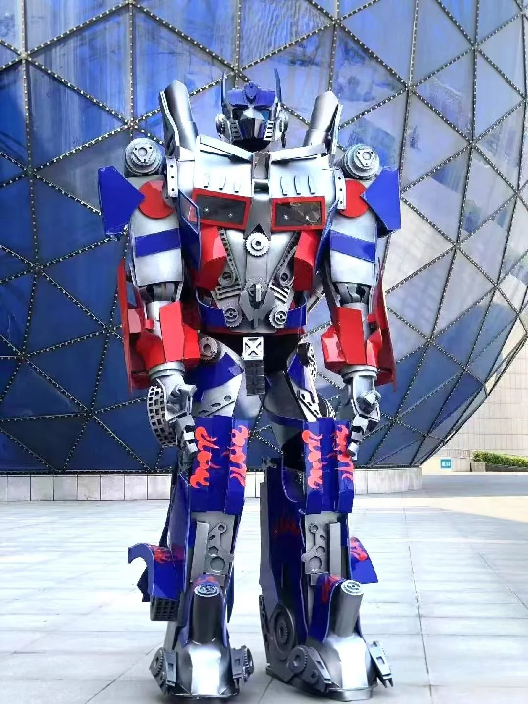 Professional Manufacture Realistic Wearable LED Large Cosplay Cool Robot Superhero Mascot Iron Suit Costume