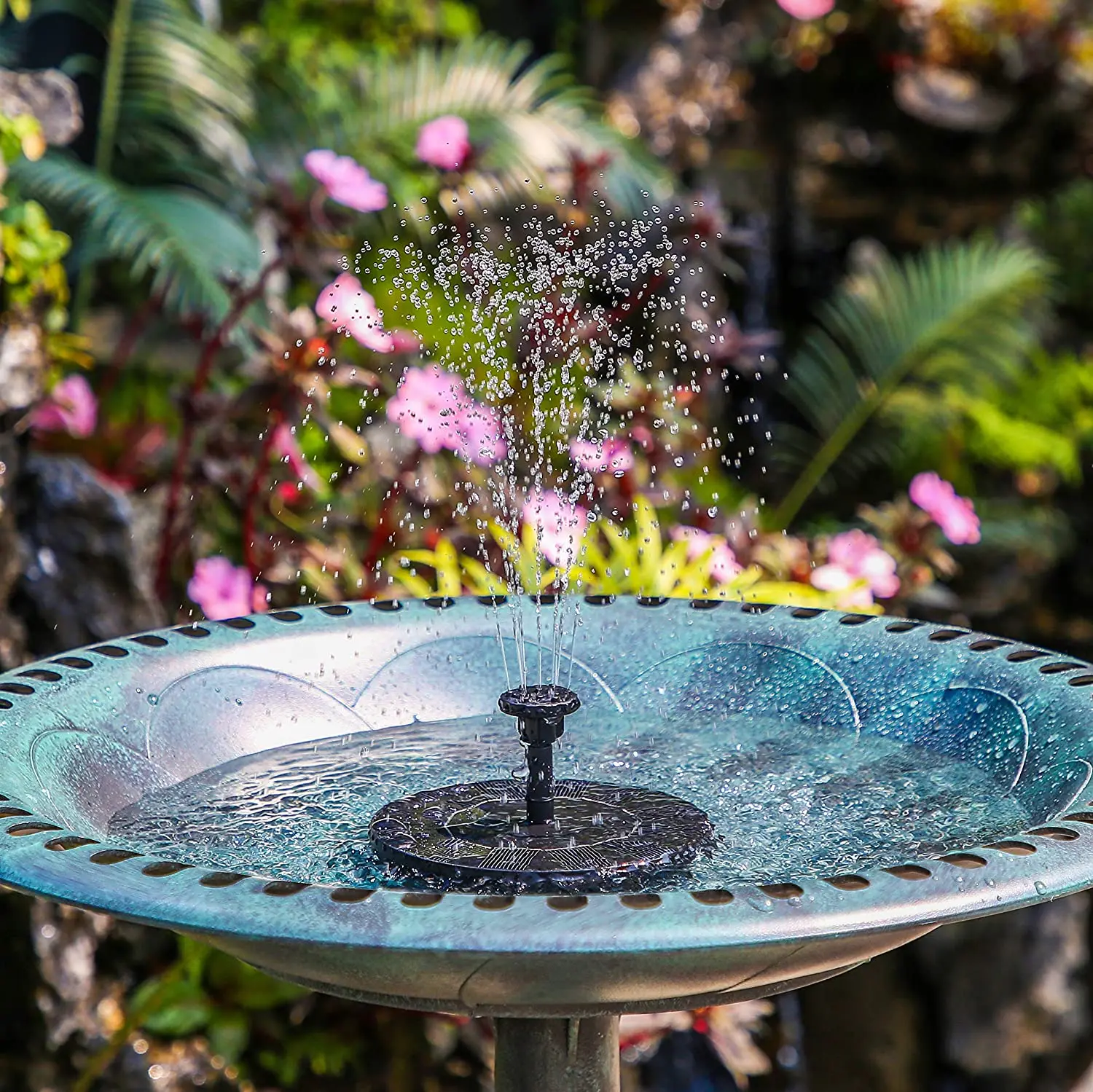  Dropshipping Solar Pond Fountain Garden Decoration Mini Floating Water