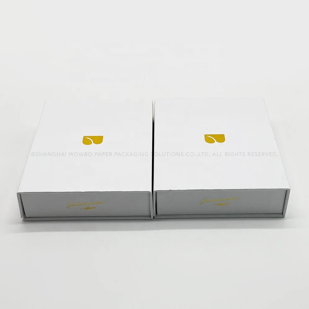 Berserk White Customization Wholesale Gold Foil Logo Design Gift Packaging Magnetic Closure Book Shape Box For Perfume