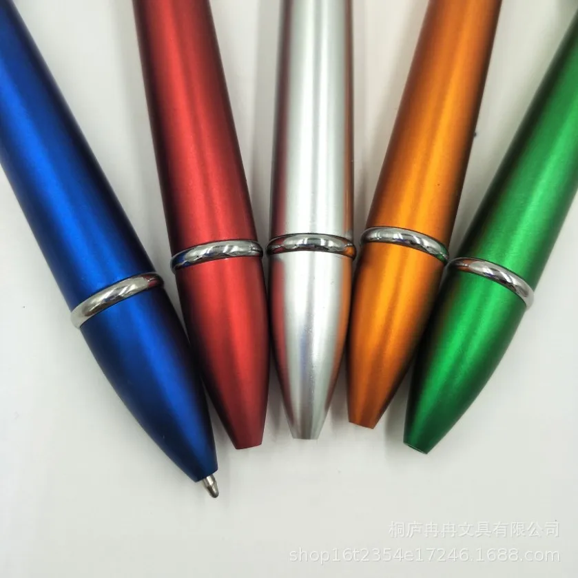 Creative Small Rocket Missile Ballpoint Pen Plastic Rocket Shaped 0.7 mm Writing Width Advertising Gift Pen