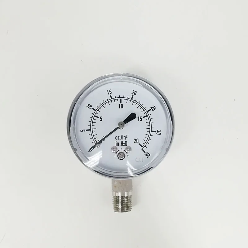 PGE20-2.5 Manometer Industry Stainless steel negative pressure mbar gauge digital pressure gauge
