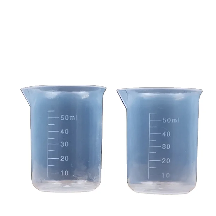 Factory Price 2022 Custom Design Without Handle Laboratory Beakers 50 Ml Plastic Beaker