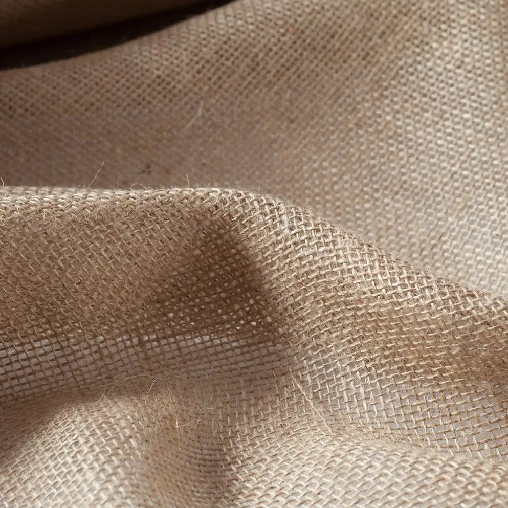 Qingyun China Factory Laminated Jute Mesh Roll Burlap Fabric Tela Yute Material Jute