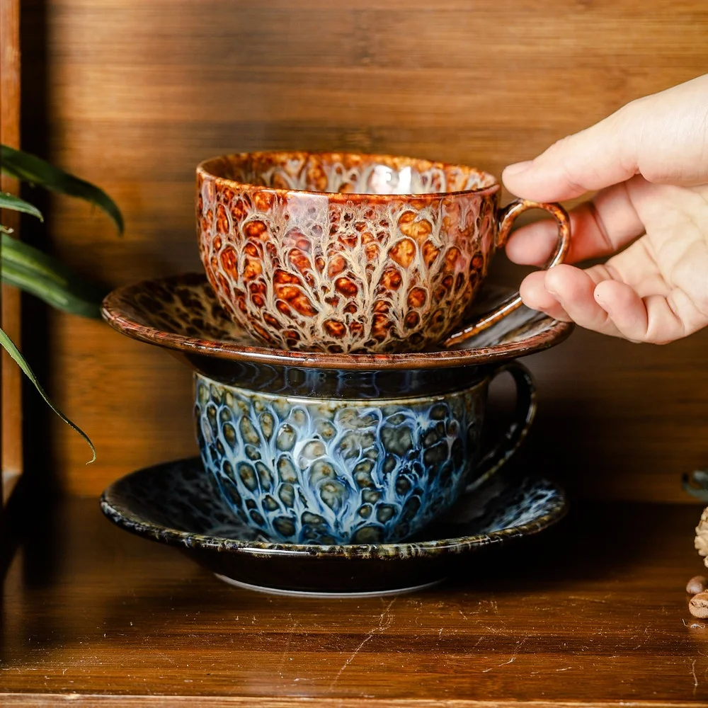 tea cups and saucers cheap for Latte  Cappuccino   Tea  Dishwasher and Microwave Safe