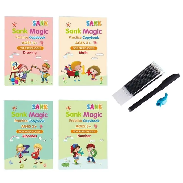 
Copybook Set Practical Reusable Writing Tool for Children Sank Magic Practice Copybook 