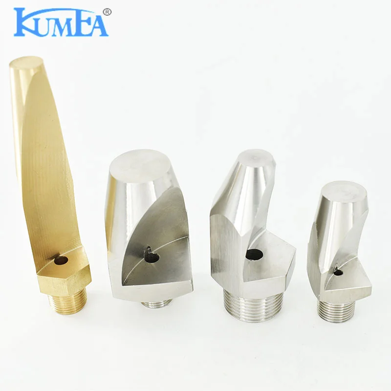 KUMEA Large size Stainless steel Water Washing Narrow Angle Spoon Deflector Jet Flat Fan Spray Nozzle