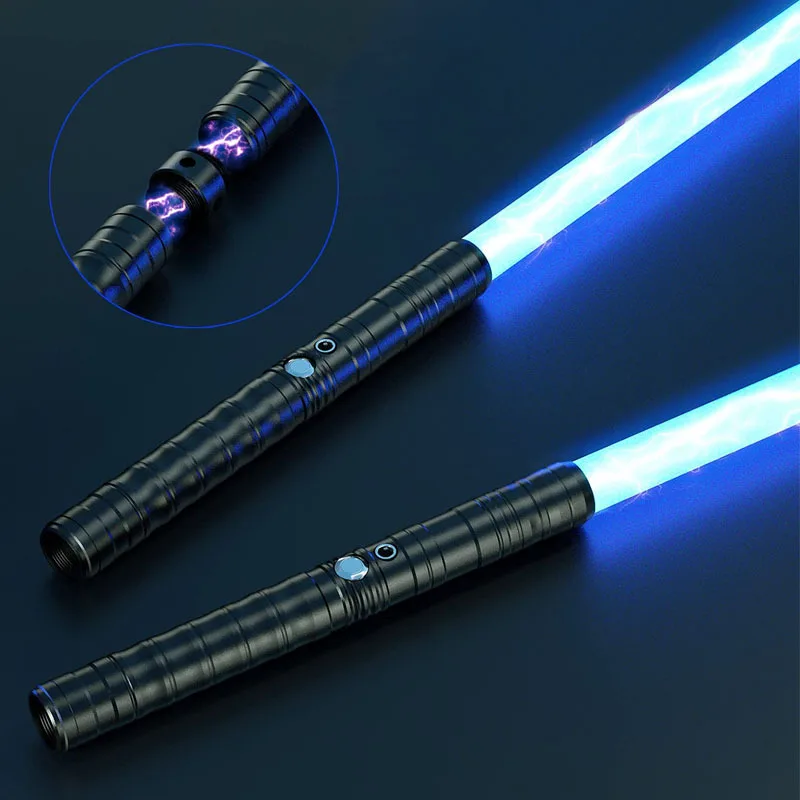  Popular LED Light Sword Separable Handle RGB Saber Toys Metal Laser 2PCS Flashing Light+Sound Kids Cosplay