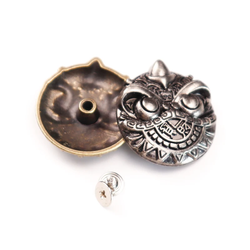 Fashion Design Custom round Screw Back Metal Conchos for Leather Belt Buckles