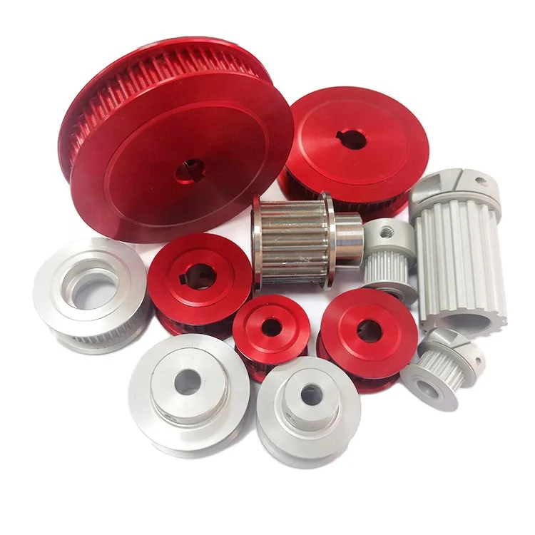 Customized low noise synchronous pulley S2M S3M S5M S8M S14M S20M aluminum timing belt pulley