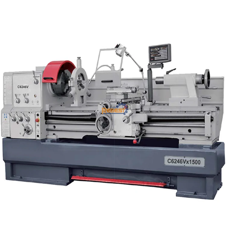 1500mm length C6240C 52mm spindle metal manual lathe machine torno for sale