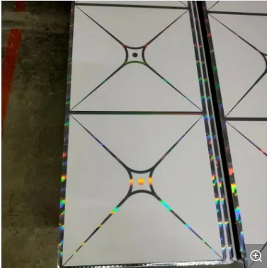 Лазерная потолочная панель из ПВХ с квадратным узором для украшения крыши дома строительный материал доска лист