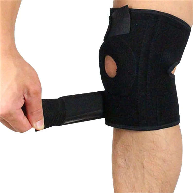 Adjustable Sports Safety Protection neoprene Sport Knee Guards stabilizing Elastic Hinged  Brace Breathable knee Support