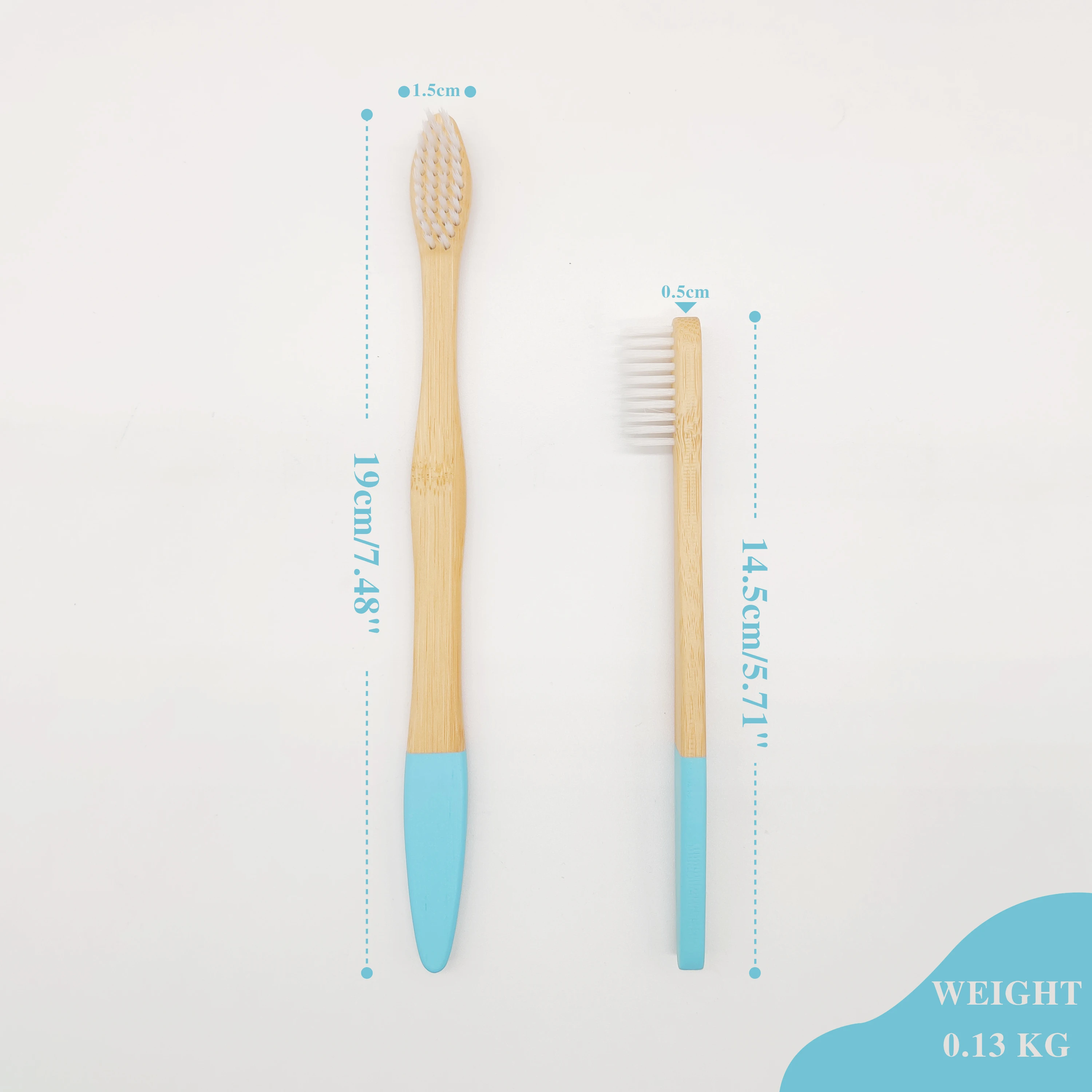 Bathroom Tools Color Bamboo Handle Toothbrush Kids