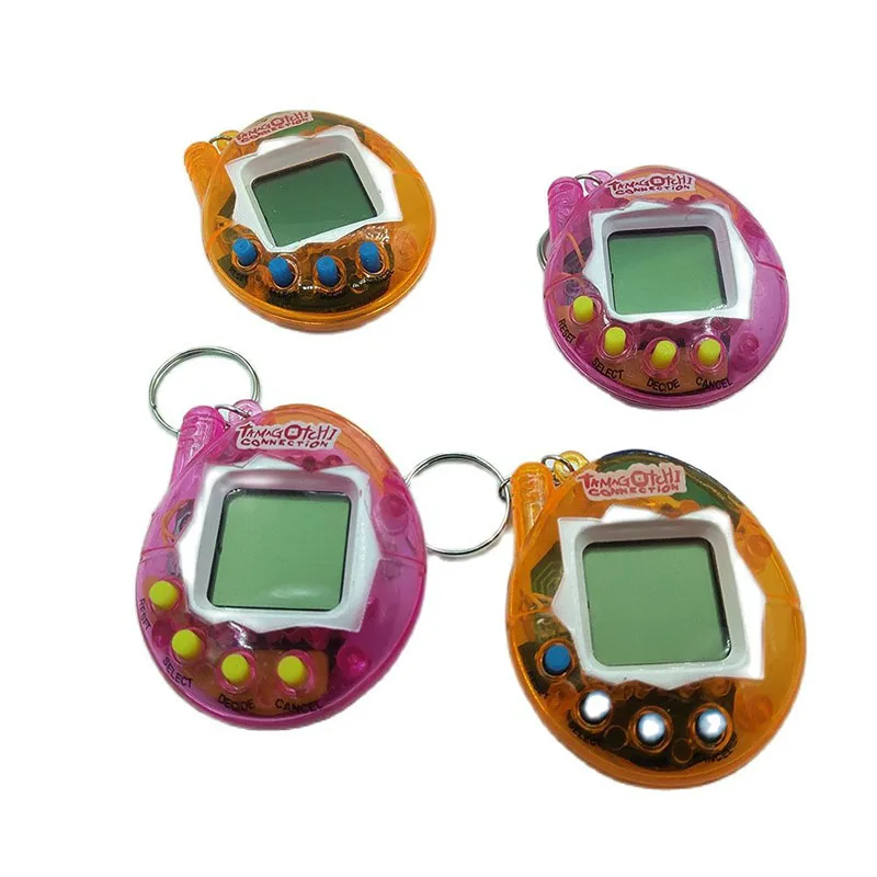 2022 Amazon Hot Selling 90s Colorful Creative Crack Eggs Children Tumbler Toy Electronic Pet Game Machine Virtual Cyber Pet Toy