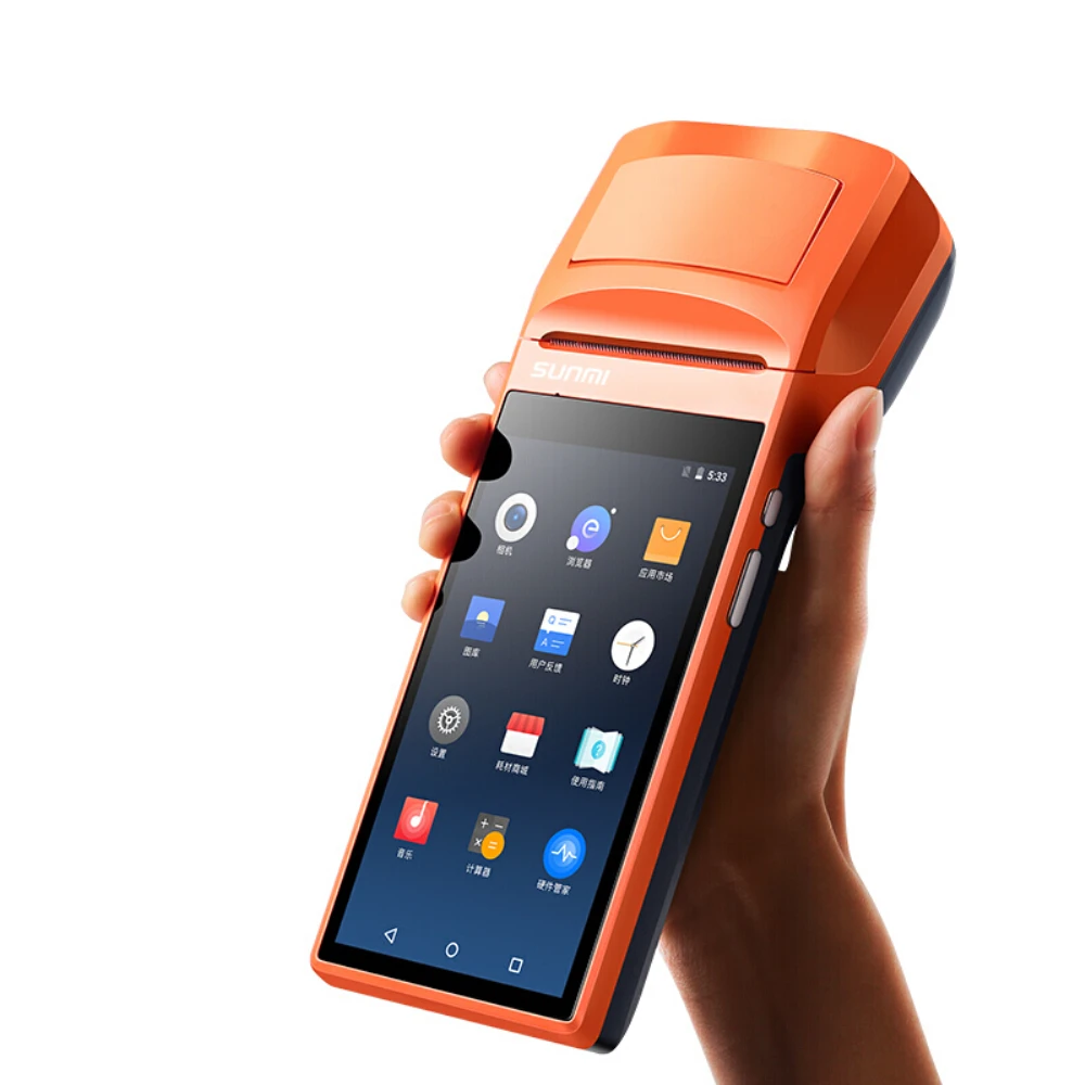 Кассовый аппарат Sunmi V1S android 2d сканер штрих-кода pda pos с