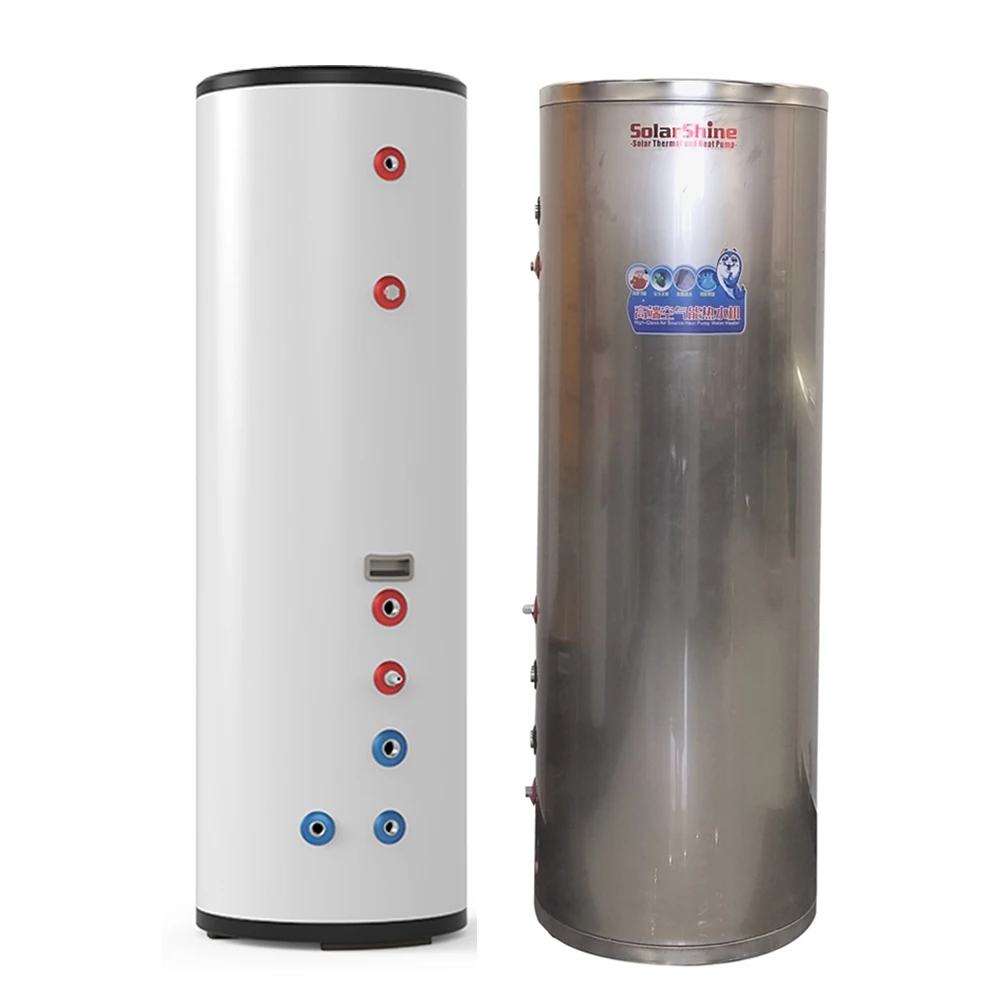 SolarShine 300 800L 1000L  liter split pressurized water solar tank for Household heat pump hot water storage tank buffer tank
